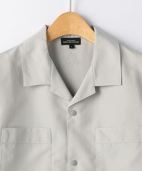 green label relaxing（グリーンレーベルリラクシング）の「【ジュニア】タフタオープンシャツ ショートスリーブ（シャツ/ブラウス・キッズ・ライトグレー/ブラック・L145）」の10枚目の写真