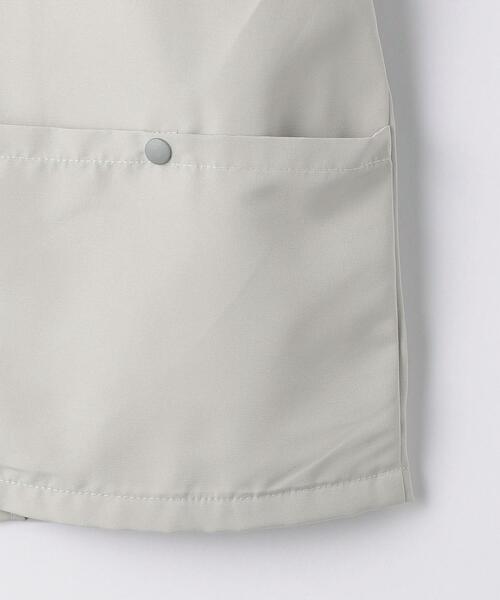 green label relaxing（グリーンレーベルリラクシング）の「【ジュニア】タフタオープンシャツ ショートスリーブ（シャツ/ブラウス・キッズ・ライトグレー/ブラック・L145）」の13枚目の写真