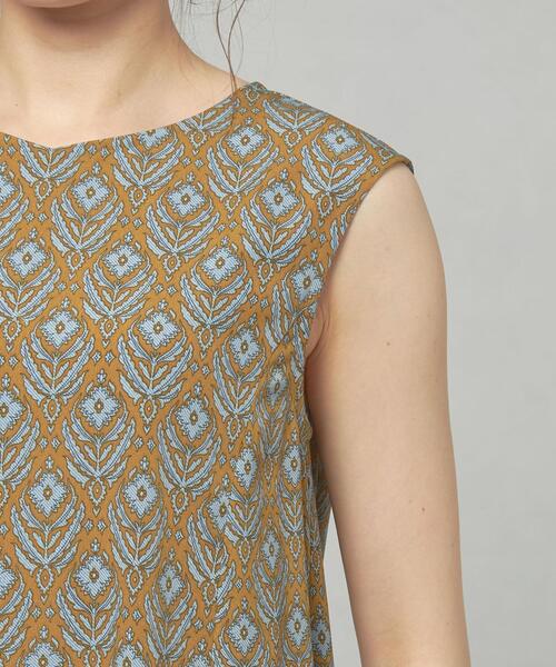 closet story（クローゼットストーリー）の「＜closet story＞□CSC キカプリント バックギャザー ワンピース -手洗い可能-（ワンピース・レディース・マスタード/ワインレッド・FREE）」の8枚目の写真