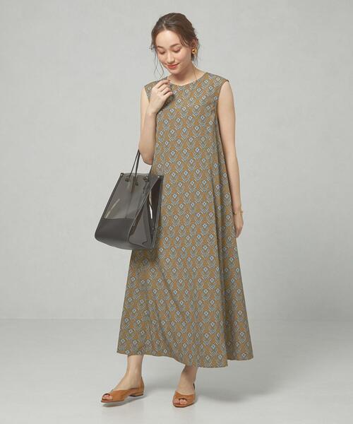 closet story（クローゼットストーリー）の「＜closet story＞□CSC キカプリント バックギャザー ワンピース -手洗い可能-（ワンピース・レディース・マスタード/ワインレッド・FREE）」の12枚目の写真