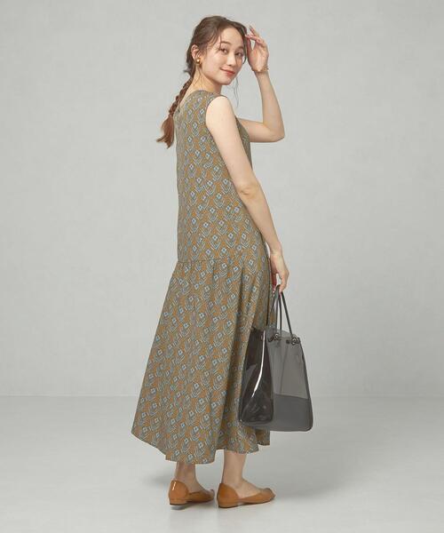 closet story（クローゼットストーリー）の「＜closet story＞□CSC キカプリント バックギャザー ワンピース -手洗い可能-（ワンピース・レディース・マスタード/ワインレッド・FREE）」の13枚目の写真