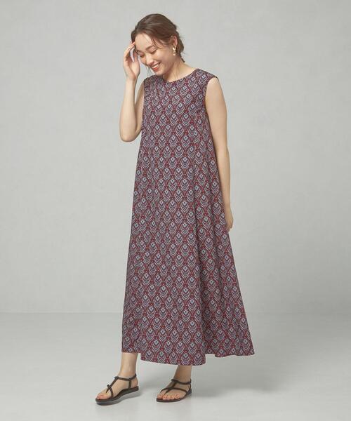 closet story（クローゼットストーリー）の「＜closet story＞□CSC キカプリント バックギャザー ワンピース -手洗い可能-（ワンピース・レディース・マスタード/ワインレッド・FREE）」の15枚目の写真