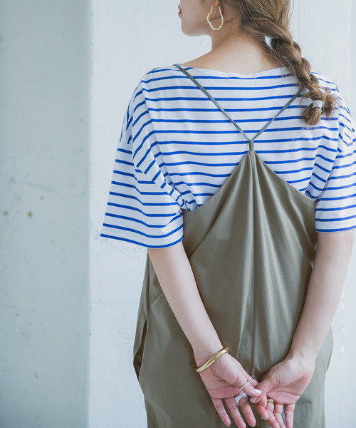 ITEMS URBANRESEARCH（アイテムズ アーバンリサーチ）の「スパンデジャージサロペット（サロペット/オーバーオール・レディース・ベージュ/ブラック/カーキ・FREE）」の12枚目の写真