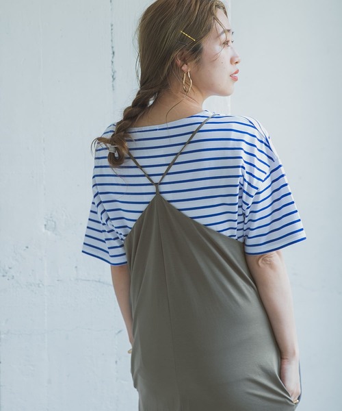 ITEMS URBANRESEARCH（アイテムズ アーバンリサーチ）の「スパンデジャージサロペット（サロペット/オーバーオール・レディース・ベージュ/ブラック/カーキ・FREE）」の13枚目の写真