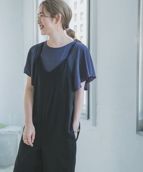 ITEMS URBANRESEARCH（アイテムズ アーバンリサーチ）の「スパンデジャージサロペット（サロペット/オーバーオール・レディース・ベージュ/ブラック/カーキ・FREE）」の18枚目の写真