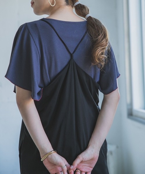 ITEMS URBANRESEARCH（アイテムズ アーバンリサーチ）の「スパンデジャージサロペット（サロペット/オーバーオール・レディース・ベージュ/ブラック/カーキ・FREE）」の21枚目の写真