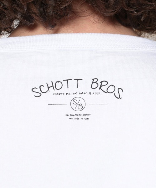 schott（ショット）の「Schott/ショット/RANDOM PAINT S/S POC（Tシャツ/カットソー・メンズ・ブラック/ホワイト・LARGE/MEDIUM/SMALL/X-LARGE）」の9枚目の写真