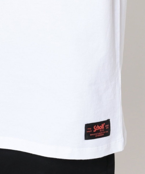 schott（ショット）の「Schott/ショット/RANDOM PAINT S/S POC（Tシャツ/カットソー・メンズ・ブラック/ホワイト・LARGE/MEDIUM/SMALL/X-LARGE）」の12枚目の写真