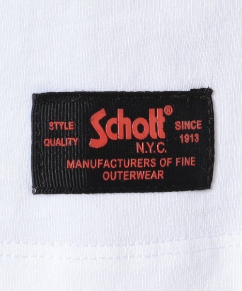 schott（ショット）の「Schott/ショット/RANDOM PAINT S/S POC（Tシャツ/カットソー・メンズ・ブラック/ホワイト・LARGE/MEDIUM/SMALL/X-LARGE）」の13枚目の写真
