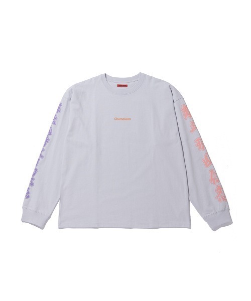 LITTLE UNION(リトルユニオン)の「【カメレオン meets LITTLE UNION】爆妖鬼 L/S TEE(Tシャツ/カットソー・メンズ・グレー/イエロー/ブラック・MEDIUM/LARGE)」の8枚目の写真