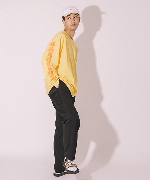 LITTLE UNION(リトルユニオン)の「【カメレオン meets LITTLE UNION】爆妖鬼 L/S TEE(Tシャツ/カットソー・メンズ・グレー/イエロー/ブラック・MEDIUM/LARGE)」の18枚目の写真