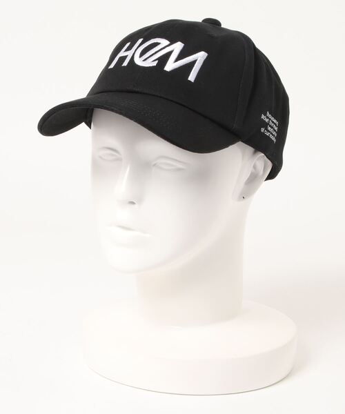 HeM（ヘム）の「【 HeM / ヘム 】 刺繍 ロゴ ローキャップ（キャップ・レディース・ホワイト/ブラック/ホワイト系その他/ブラック系その他・FREE）」の4枚目の写真
