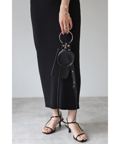 Bonjour Sagan（ボンジュールサガン）の「マルチショルダーポーチ（ショルダーバッグ・レディース・ブラック/ブラウン系その他/アイボリー・FREE）」の5枚目の写真