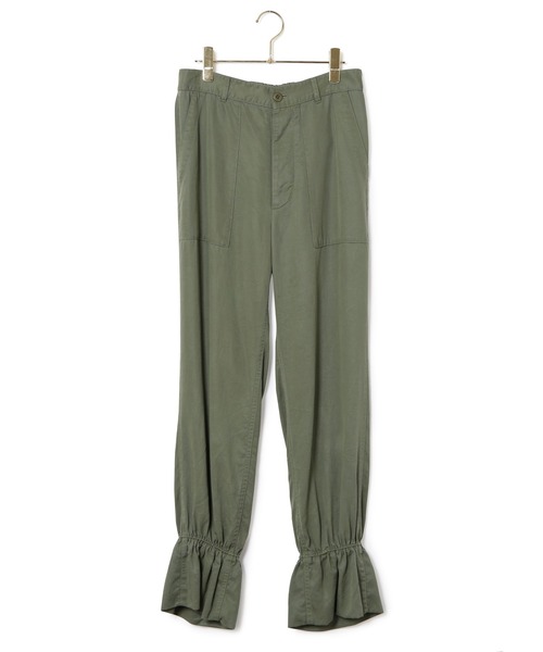 MADEMOISELLE ROPE'(マドモアゼル ロペ)の「<春まで使える>【セットアップ対応】フィブリルベイカーパンツ(カーゴパンツ・レディース・カーキ/スミクロ・38/36)」の11枚目の写真