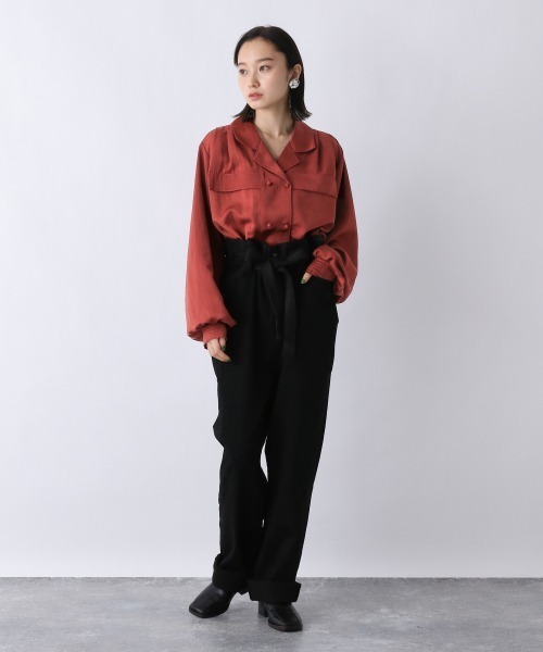 JEANASIS（ジーナシス）の「ハイウエストデザインデニムパンツ/959371（デニムパンツ・レディース・ホワイト/ブラック/ブルー・FREE）」の6枚目の写真