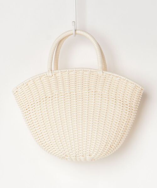 beautiful people（ビューティフルピープル）の「beautiful people “TUBE KNITTING”バスケットスモールバッグ（ハンドバッグ・レディース・オフホワイト・FREE）」の4枚目の写真