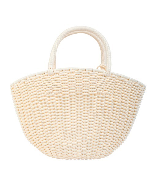 beautiful people（ビューティフルピープル）の「beautiful people “TUBE KNITTING”バスケットスモールバッグ（ハンドバッグ・レディース・オフホワイト・FREE）」の5枚目の写真