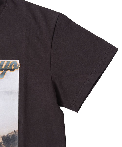 RAZZIS(ラズ)の「『RAZZIS/ラズイズ』イーグルフォトロゴプリントクルーネック半袖Tシャツ (Tシャツ/カットソー・メンズ・ホワイト/チャコール・M/XL/L)」の8枚目の写真