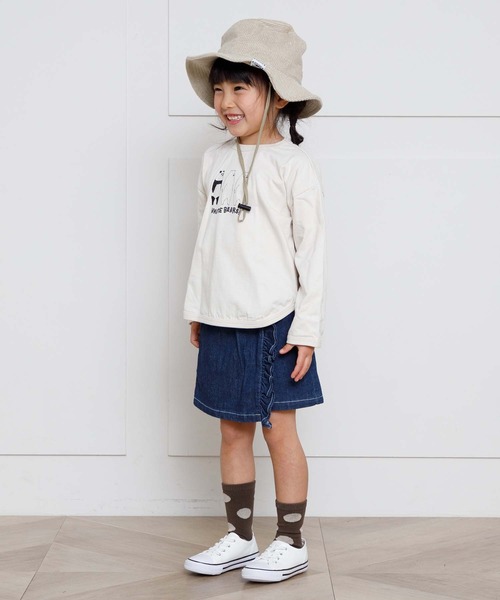 MAKE YOUR DAY（メイクユアデイ）の「ラップショートパンツ■80～140cm（その他パンツ・キッズ・カーキ/ブルー・90/100/110/120/80/130/140）」の5枚目の写真