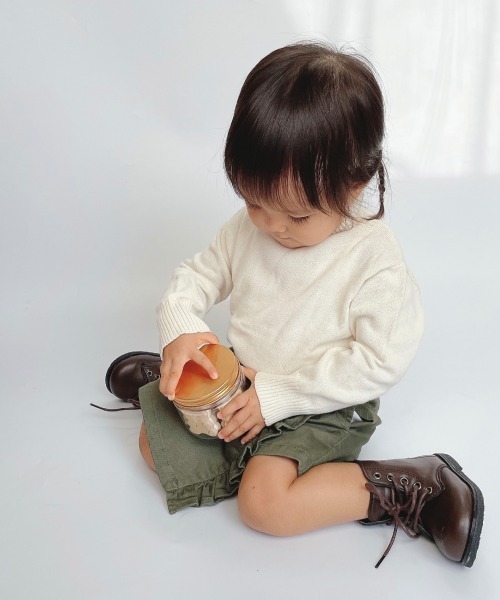 MAKE YOUR DAY（メイクユアデイ）の「ラップショートパンツ■80～140cm（その他パンツ・キッズ・カーキ/ブルー・90/100/110/120/80/130/140）」の17枚目の写真