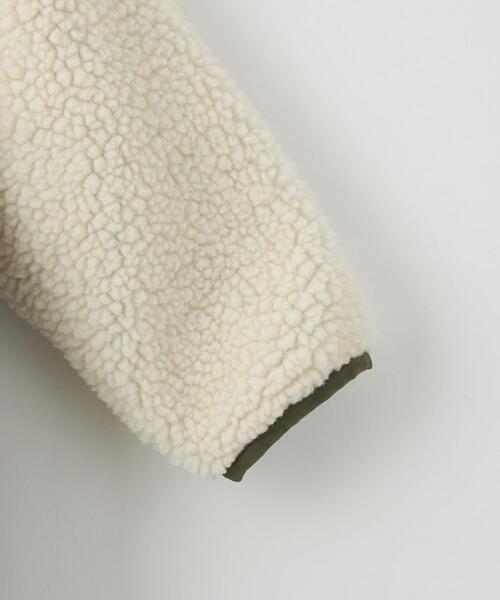 green label relaxing(グリーンレーベルリラクシング)の「TJ ボア×キルト コート 100-130cm -ウォッシャブル-(その他アウター・キッズ・ベージュ/オフホワイト/ライトグレー・100cm/110cm/130cm/120cm)」の14枚目の写真