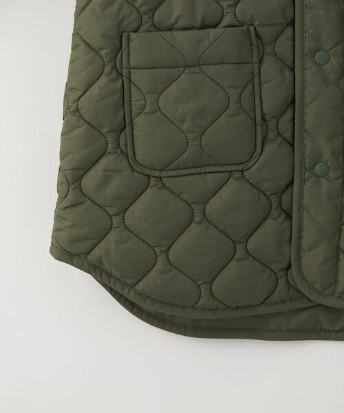 green label relaxing(グリーンレーベルリラクシング)の「TJ ボア×キルト コート 100-130cm -ウォッシャブル-(その他アウター・キッズ・ベージュ/オフホワイト/ライトグレー・100cm/110cm/130cm/120cm)」の12枚目の写真