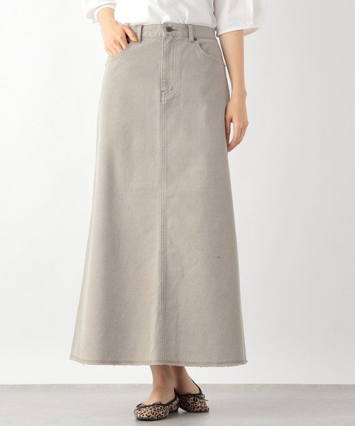 LEPSIM（レプシィム）の「【セルフカット出来る】丈が調整できるスカート　951439（スカート・レディース・ブラック/ベージュ/ダークネイビー・MEDIUM/LARGE）」の2枚目の写真