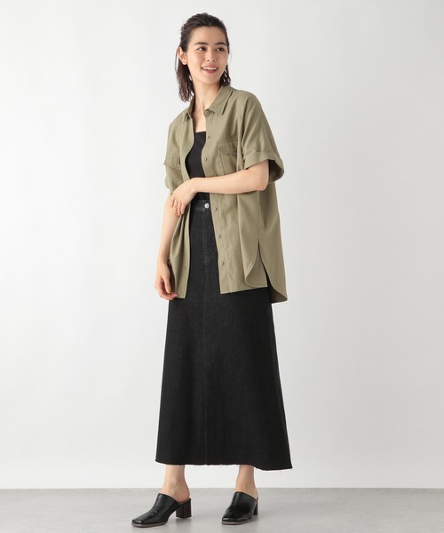 LEPSIM（レプシィム）の「【セルフカット出来る】丈が調整できるスカート　951439（スカート・レディース・ブラック/ベージュ/ダークネイビー・MEDIUM/LARGE）」の19枚目の写真