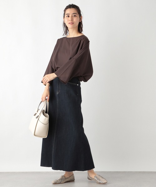 LEPSIM（レプシィム）の「【セルフカット出来る】丈が調整できるスカート　951439（スカート・レディース・ブラック/ベージュ/ダークネイビー・MEDIUM/LARGE）」の4枚目の写真