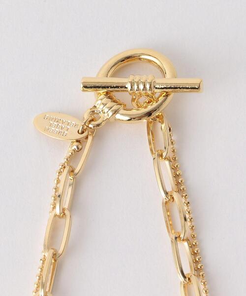 green label relaxing（グリーンレーベルリラクシング）の「チェーン 2連 トグル 3WAY ネックレス（ネックレス・レディース・シルバー/ゴールド・FREE）」の8枚目の写真