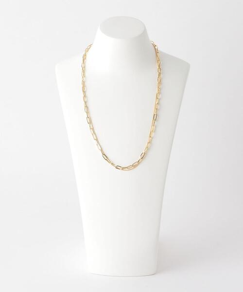green label relaxing（グリーンレーベルリラクシング）の「チェーン 2連 トグル 3WAY ネックレス（ネックレス・レディース・シルバー/ゴールド・FREE）」の3枚目の写真