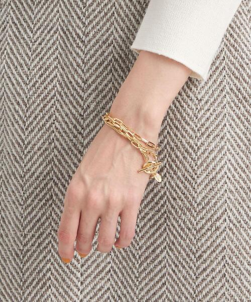 green label relaxing（グリーンレーベルリラクシング）の「チェーン 2連 トグル 3WAY ネックレス（ネックレス・レディース・シルバー/ゴールド・FREE）」の13枚目の写真