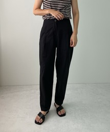 ハイウエストリネンタックパンツ