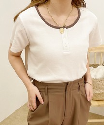 【apres jour clair】ヘンリーワッフルトップス【ZOZOTOWN限定アイテム】