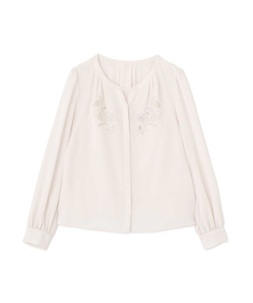 PROPORTION BODY DRESSING（プロポーションボディドレッシング）の「フラワーエンブロイダリーキーネックブラウス / 1211210508（シャツ/ブラウス・レディース・ブラック/ホワイト系その他/ブラウン系その他・MEDIUM/SMALL）」の7枚目の写真
