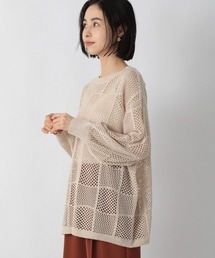 LOWRYS FARM | パッチワークプルオーバーＬＳ　217501(ニット/セーター)