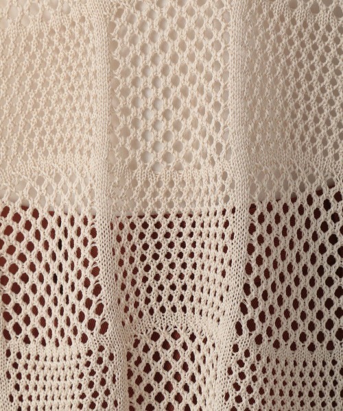 LOWRYS FARM（ローリーズファーム）の「パッチワークプルオーバーＬＳ　217501（ニット/セーター・レディース・ブラック/オレンジ/アイボリー・FREE）」の12枚目の写真