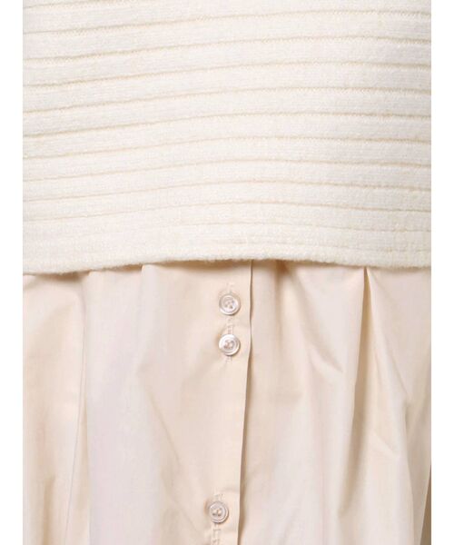 MERCURYDUO（マーキュリーデュオ）の「クロップドニットセットシャツワンピース（ワンピース・レディース・ベージュ/ブラウン/アイボリー・FREE）」の19枚目の写真