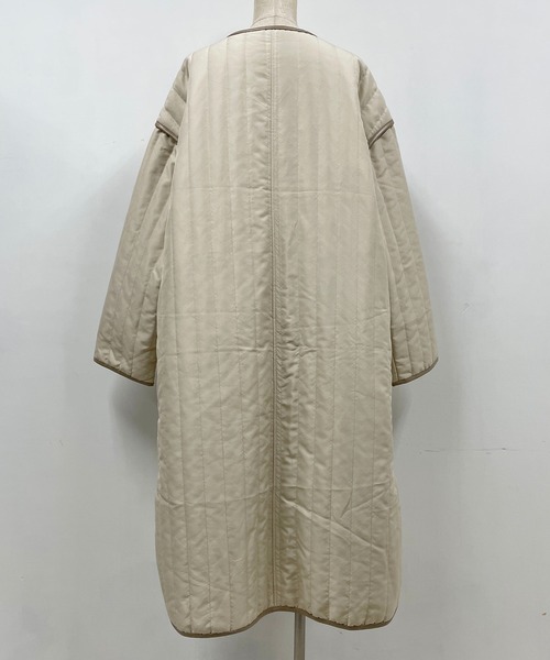 PICCIN（ピッチン）の「ストライプキルトロングコート（その他アウター・レディース・ブラック/オリーブ/アイボリー・M/L）」の11枚目の写真