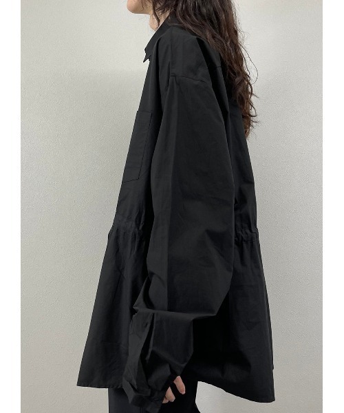 XU（エックスユー）の「【XU/エックスユー】rope washing oversized shirt/ロープ ウォッシング オーバーサイズ シャツ デザイン ロング スリーブ ティー（シャツ/ブラウス・メンズ・ホワイト/ブラック・ONE SIZE）」の18枚目の写真