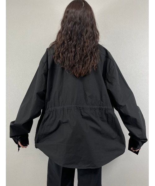 XU（エックスユー）の「【XU/エックスユー】rope washing oversized shirt/ロープ ウォッシング オーバーサイズ シャツ デザイン ロング スリーブ ティー（シャツ/ブラウス・メンズ・ホワイト/ブラック・ONE SIZE）」の19枚目の写真