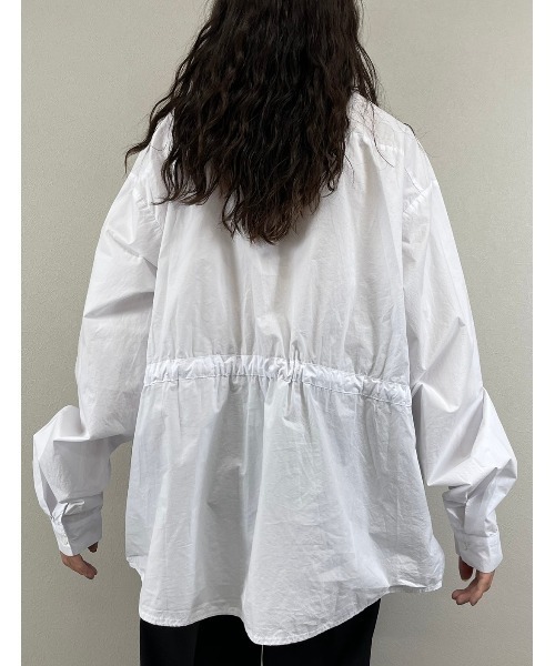 XU（エックスユー）の「【XU/エックスユー】rope washing oversized shirt/ロープ ウォッシング オーバーサイズ シャツ デザイン ロング スリーブ ティー（シャツ/ブラウス・メンズ・ホワイト/ブラック・ONE SIZE）」の11枚目の写真