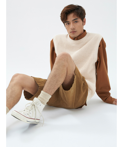 GAP（ギャップ）の「クルーネックベスト（ベスト・メンズ・グレー/アイボリー/ブラック・XS/S/M/XL/L）」の6枚目の写真