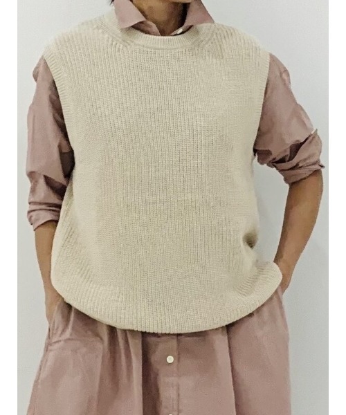 GAP（ギャップ）の「クルーネックベスト（ベスト・メンズ・グレー/アイボリー/ブラック・XS/S/M/XL/L）」の9枚目の写真