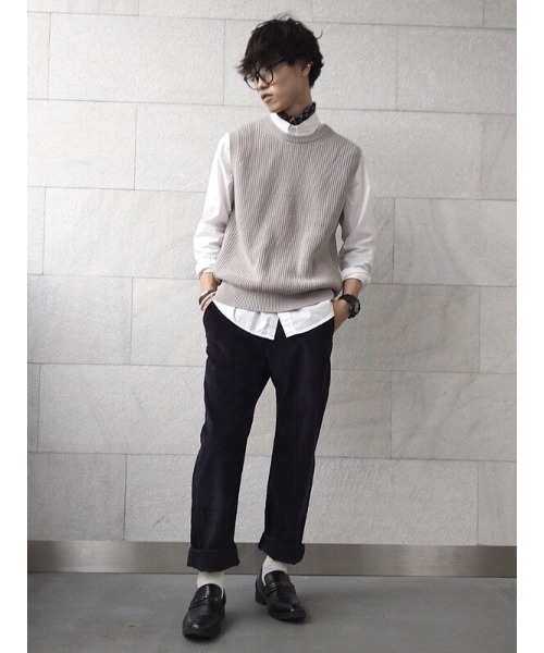 GAP（ギャップ）の「クルーネックベスト（ベスト・メンズ・グレー/アイボリー/ブラック・XS/S/M/XL/L）」の14枚目の写真