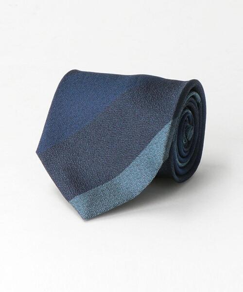 green label relaxing（グリーンレーベルリラクシング）の「＜LUIGI&SONS（ルイージ＆サンズ）＞8.0cm ストライプ2 ネクタイ（ネクタイ・メンズ・ワインレッド/ネイビー・FREE）」の2枚目の写真