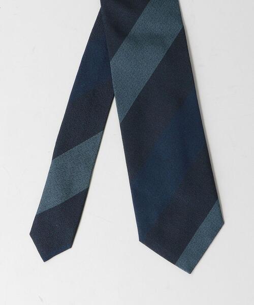 green label relaxing（グリーンレーベルリラクシング）の「＜LUIGI&SONS（ルイージ＆サンズ）＞8.0cm ストライプ2 ネクタイ（ネクタイ・メンズ・ワインレッド/ネイビー・FREE）」の4枚目の写真