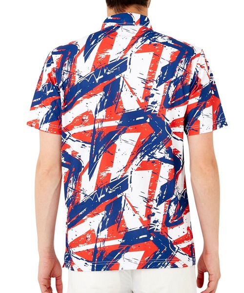 【新品】LOUDMOUTH ラウドマウス 総柄 派手 ポロシャツ 半袖 ウェア tシャツ LOUDMOUTH/ラウドマウス ゴルフウェア ブランド ロゴ