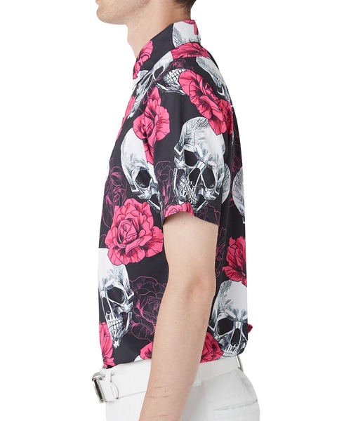 Loudmouth キノコ柄 ポロシャツ XL LOUDMOUTH ラウドマウス ゴルフウェア ポロシャツ 半袖 メンズ
