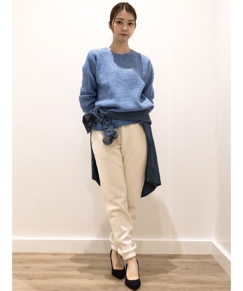 GAP（ギャップ）の「オーバーサイズ クルーネック セーター（ニット/セーター・レディース・ピンク/グリーン/クリアブラック/カリビアンブルー・S/M/L/XL/XS/XXS）」の20枚目の写真